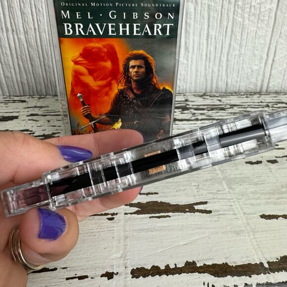 Mel Gibson Braveheart 1995 Original Film Production Cassette Tape Vtg Soundtrack - Picture 6 of 6